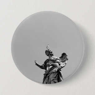 Einfaches, modernes Foto mit Möwen auf der Statue Button