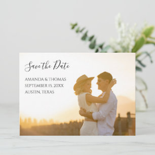 Einfaches modernes Foto Save-the-Date Save The Date