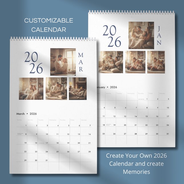 Einfaches modernes Fotodesign Kalender (Von Creator hochgeladen)