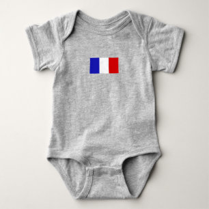 Einfaches, modernes französisches Flag-Apparel Baby Strampler