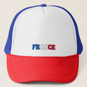 Einfaches, modernes französisches Flag-Apparel Truckerkappe