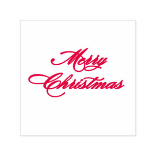 Einfaches modernes frohes Weihnachten  Permastempel