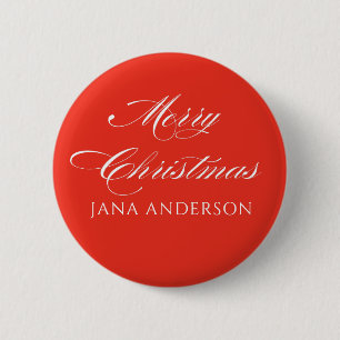 Einfaches Modernes Frohes Weihnachtsfest Benutzerd Button