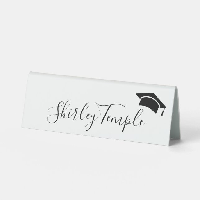 Einfaches, modernes Graduate Custom Drink Tischaufsteller (Vorderseite)