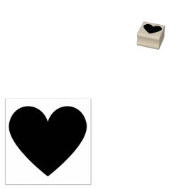 Einfaches modernes Herz nach Maß mit Liebe Gummistempel