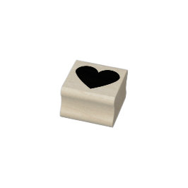 Einfaches modernes Herz nach Maß mit Liebe Gummistempel