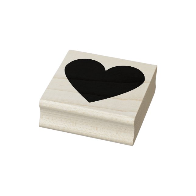 Einfaches modernes Herz nach Maß Valentine Gummistempel (Stempel)