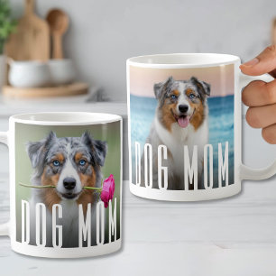 Einfaches modernes Hundemutter-Haustier-Foto Kaffeetasse