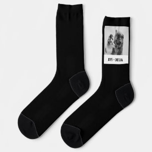Einfaches, modernes individuelles Foto von Haustie Socken