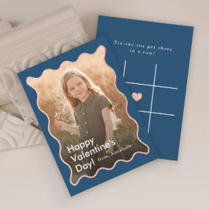 Einfaches modernes Kinderfoto Klassenzimmer Valent Mitteilungskarte