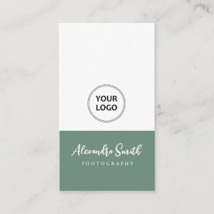 einfaches modernes Logo Fotograf Geschäftskarte Visitenkarte