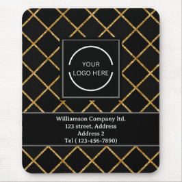 Einfaches, modernes Logo von Black and Gold Compan Mousepad