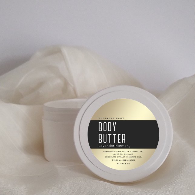 Einfaches modernes Luxustypografie mit schwarzem G Runder Aufkleber (Von Creator hochgeladen)