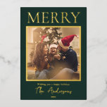 Einfaches modernes Minimal-Foto Folien Feiertagskarte<br><div class="desc">Erstellen Sie in dieser festlichen Saison Ihre eigenen personalisierten Urlaubskarten. Fügen Sie einfach Ihr Lieblings-Foto zu dieser Weihnachtskarte Vorlage hinzu.</div>