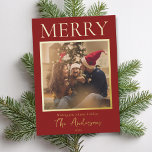 Einfaches modernes Minimal-Foto Folien Feiertagskarte<br><div class="desc">Erstellen Sie in dieser festlichen Saison Ihre eigenen personalisierten Urlaubskarten. Fügen Sie einfach Ihr Lieblings-Foto zu dieser Weihnachtskarte Vorlage hinzu.</div>