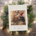Einfaches modernes Minimal-Foto Folien Feiertagskarte<br><div class="desc">Erstellen Sie in dieser festlichen Saison Ihre eigenen personalisierten Urlaubskarten. Fügen Sie einfach Ihr Lieblings-Foto zu dieser Weihnachtskarte Vorlage hinzu.</div>