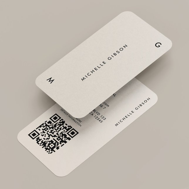 Einfaches, modernes Minimal Sand Berufliches Marke Visitenkarte (Simple Modern Minimal Sand Professional Marketing Business Card
)