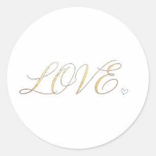 Einfaches modernes minimalist LOVE Aufkleber