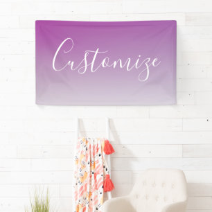 Einfaches modernes minimalistisches violettes Ombr Banner
