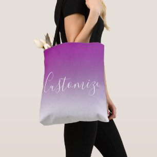 Einfaches modernes minimalistisches violettes Ombr Tasche
