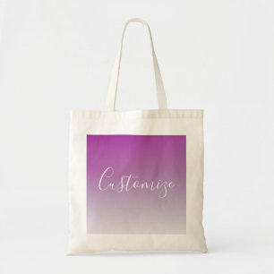 Einfaches modernes minimalistisches violettes Ombr Tragetasche