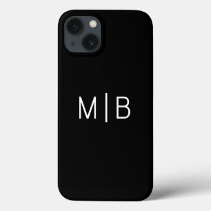 Einfaches modernes Monogramm initial personalisier Case-Mate iPhone Hülle