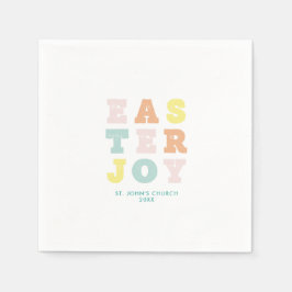 Einfaches, modernes Pastell-Ostern Serviette