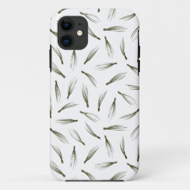 Einfaches, modernes Pine Needle Greenery-Muster Case-Mate iPhone Hülle