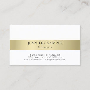 Einfaches modernes professionelles elegantes Gold- Visitenkarte