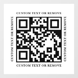 Einfaches modernes QR-Code-Türschild für Unternehm Fensteraufkleber