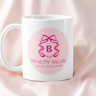 Einfaches modernes rundes Firmenlogo Salon Geschäf Kaffeetasse
