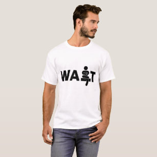 Einfaches modernes Schwarz-Weiß-Design mit dem Tex T-Shirt