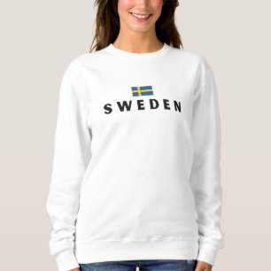 Einfaches modernes Schweden Schwedisches Flaggenla Sweatshirt