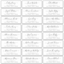 Einfaches, modernes Script-Gästeschema