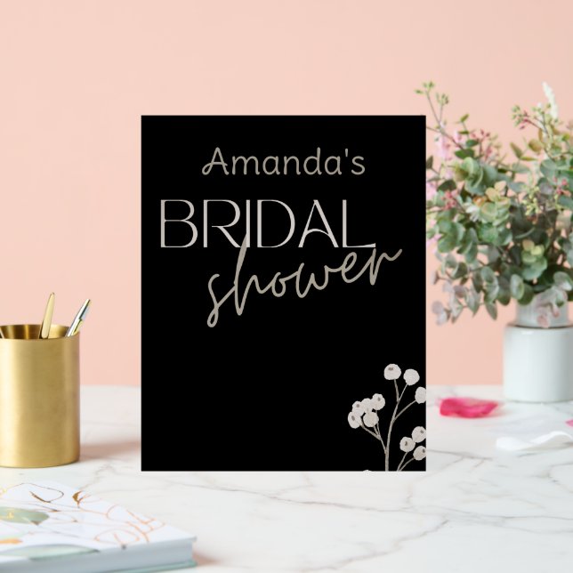 Einfaches modernes Skript Brautparty Acrylschild (Hochzeit)