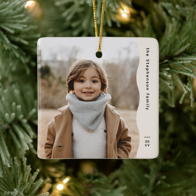 Einfaches, modernes und luxuriöses Foto Keramikornament (Baum)