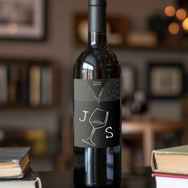 Einfaches, modernes und Minimalistisches Individue Weinetikett (Von Creator hochgeladen)