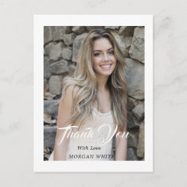 Einfaches, modernes Virtual Abschluss Foto Postkarte