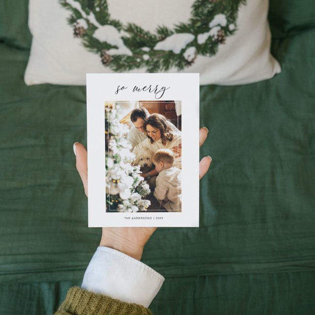 Einfaches modernes WeihnachtsFoto | Frohe Weihnach (Von Creator hochgeladen)