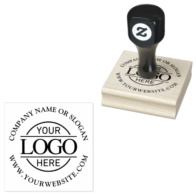 Einfaches modernes Werbeunternehmen Geschäftslogo Gummistempel (Stempel)
