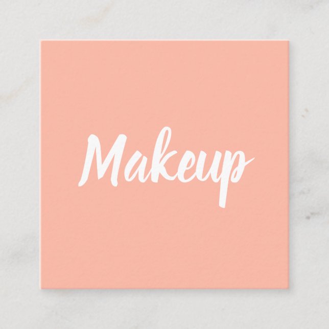 Einfaches modisches der quadratische visitenkarte (Vorderseite)