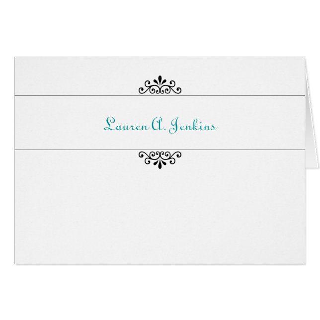 Einfaches Monogramm (Vorderseite (Horizontal))