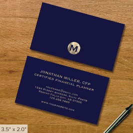 Einfaches Monogramm des modernen Luxus Visitenkarte