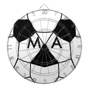 Einfaches Monogramm füge deinen Namensbuchstaben M Dartscheibe