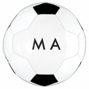 Einfaches Monogramm füge deinen Namensbuchstaben M Fußball