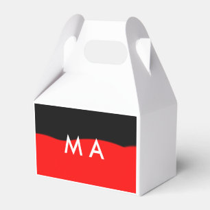 Einfaches Monogramm füge deinen Namensbuchstaben M Geschenkschachtel