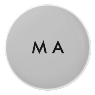 Einfaches Monogramm füge deinen Namensbuchstaben M Keramikknauf