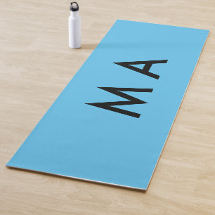 Einfaches Monogramm füge deinen Namensbuchstaben M Yogamatte