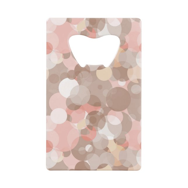 Einfaches Muster - Kreise Geldbeutel Flaschenöffner (Vorderseite)