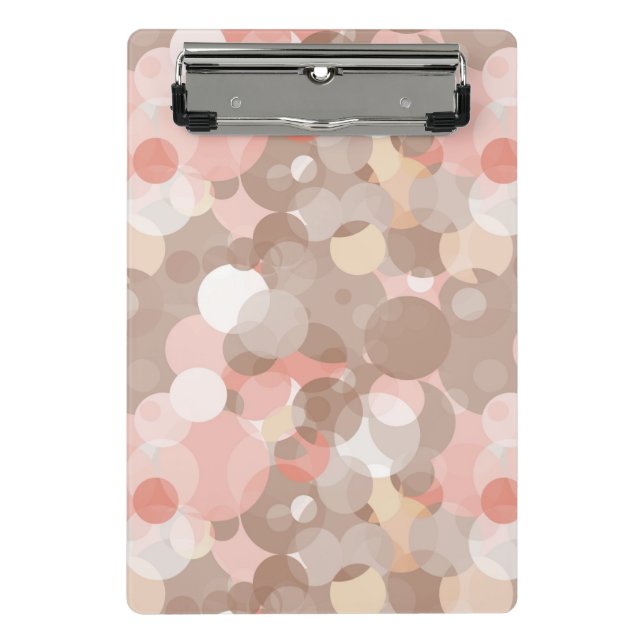 Einfaches Muster - Kreise Mini Klemmbrett (Vorderseite)